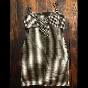 Gingham Tie Front Dress (Dollskill) Storia